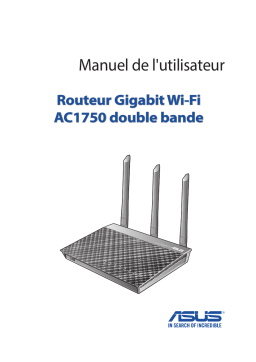 Asus RT-AC1750 B1 4G LTE / 3G Router Manuel utilisateur