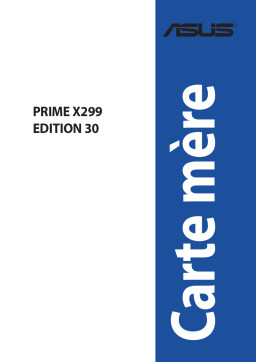 Asus Prime X299 Edition 30 Motherboard Manuel utilisateur