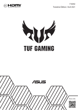 Asus TUF Gaming F17 Laptop Manuel utilisateur