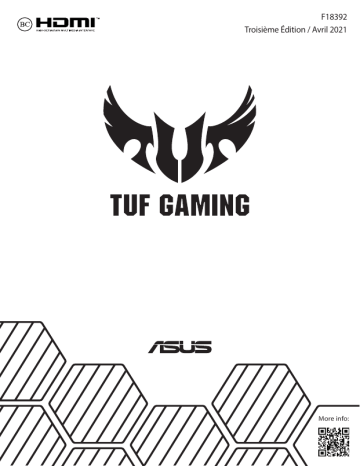 TUF Gaming F15 | Asus TUF Gaming F17 Laptop Manuel utilisateur | Fixfr
