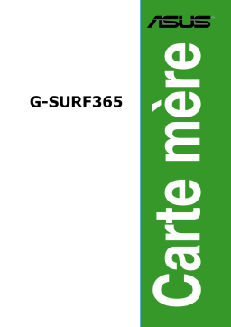 Asus G-SURF365 Motherboard Manuel utilisateur