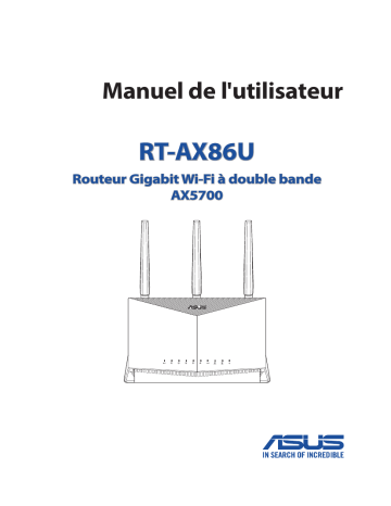 RT-AX86U ZAKU II EDITION | Asus RT-AX86U 4G LTE / 3G Router Manuel utilisateur | Fixfr