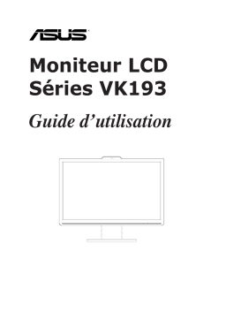 Asus VK193SC Monitor Manuel du propriétaire