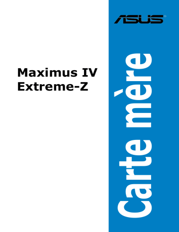 Asus MAXIMUS IV EXTREME-Z Motherboard Manuel utilisateur | Fixfr