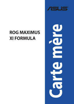 Asus ROG MAXIMUS XI FORMULA Motherboard Manuel utilisateur