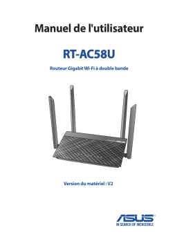 Asus RT-AC58U V2 4G LTE / 3G Router Manuel utilisateur