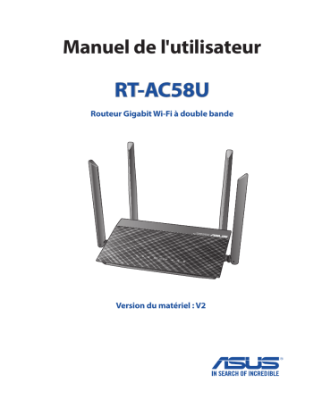 Asus RT-AC58U V2 4G LTE / 3G Router Manuel utilisateur | Fixfr