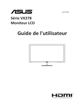 VX278Q | VX278H | Asus VX278N Monitor Mode d'emploi | Fixfr