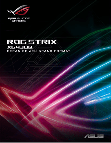 Asus ROG Strix XG43UQ Aura Sync accessory Mode d'emploi | Fixfr