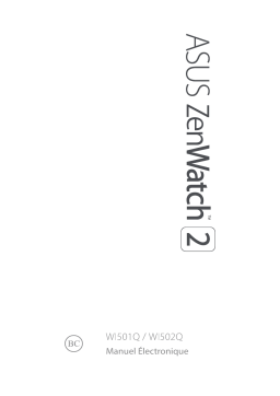 Asus ZenWatch 2 (WI502Q) ZenWatch Manuel du propriétaire