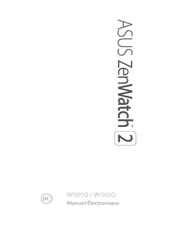 Asus ZenWatch 2 (WI502Q) ZenWatch Manuel du propriétaire | Fixfr