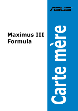 Asus MAXIMUS III FORMULA Motherboard Manuel utilisateur