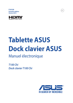 Asus Transformer Book T1 Chi 2-in-1 PC Manuel utilisateur