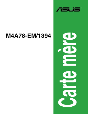Asus M4A78-EM/1394 Motherboard Manuel du propriétaire | Fixfr