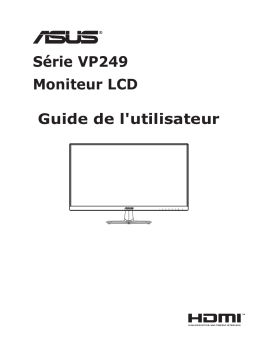 Asus VP249QGR Monitor Mode d'emploi