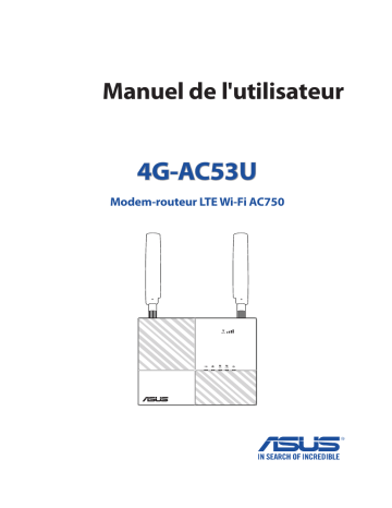 Asus 4G-AC53U 4G LTE / 3G Router Manuel utilisateur | Fixfr