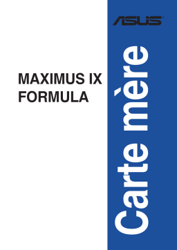 Asus ROG MAXIMUS IX FORMULA Motherboard Manuel utilisateur