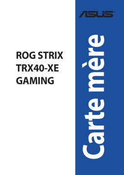 Asus ROG STRIX TRX40-XE GAMING Motherboard Manuel utilisateur