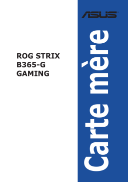 Asus ROG STRIX B365-G GAMING Motherboard Manuel utilisateur