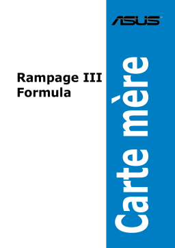 Asus RAMPAGE III FORMULA Motherboard Manuel utilisateur