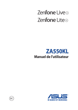 Asus ZenFone Live (L1) Phone Manuel du propriétaire