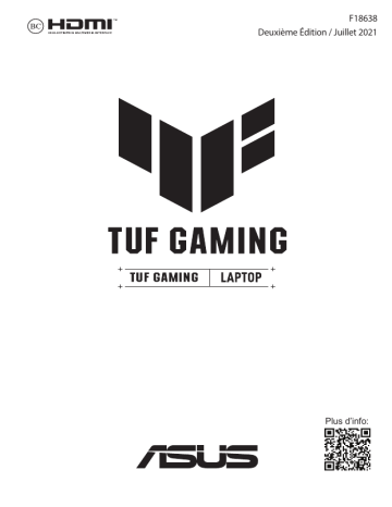 TUF Gaming F15 | 2021 TUF Gaming F17 | 2021 TUF Gaming F15 | Asus TUF Gaming F17 Laptop Manuel utilisateur | Fixfr