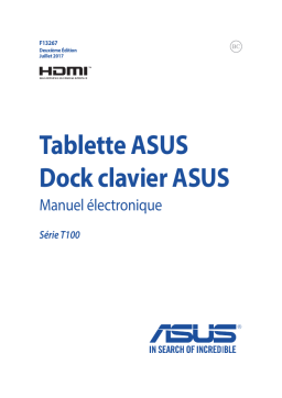 Asus Transformer Book T100HA Laptop Manuel utilisateur