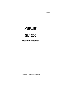 Asus SL1200 4G LTE / 3G Router Guide d'installation