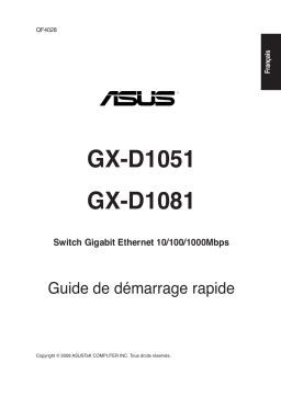 Asus GX-D1081 V2 4G LTE / 3G Router Guide de démarrage rapide