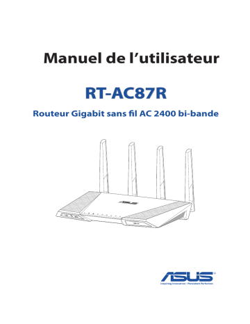 Asus RT-AC87R 4G LTE / 3G Router Manuel utilisateur | Fixfr