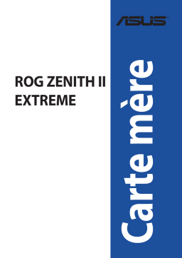 Asus ROG Zenith II Extreme Motherboard Manuel utilisateur
