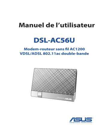 Asus DSL-AC56U 4G LTE / 3G Router Manuel utilisateur | Fixfr