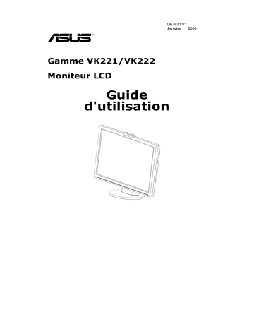 VK222S | VK222H | Asus VK222U Monitor Mode d'emploi | Fixfr