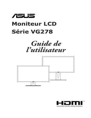VG278QF | Asus VG278QR Monitor Mode d'emploi | Fixfr