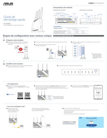 Asus RT-AX86U 4G LTE / 3G Router Guide de démarrage rapide | Fixfr