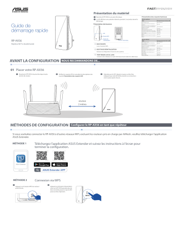 Asus RP-AX56 4G LTE / 3G Router Guide de démarrage rapide | Fixfr