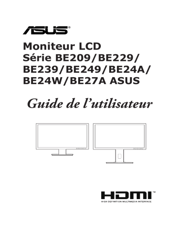 BE24AQLBH | BE24WQLB | Asus BE229QLBH Monitor Mode d'emploi | Fixfr