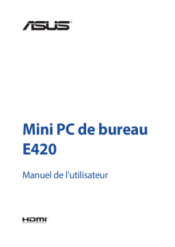 Asus PRO E420 Mini PC Manuel utilisateur