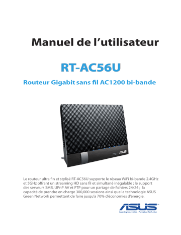 Asus RT-AC56U 4G LTE / 3G Router Manuel utilisateur | Fixfr