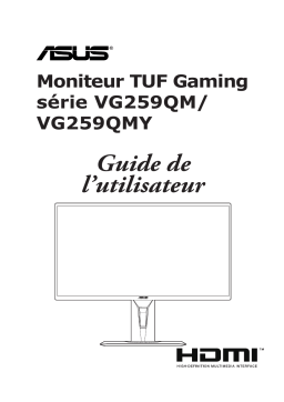 Asus TUF Gaming VG259QMY Monitor Mode d'emploi