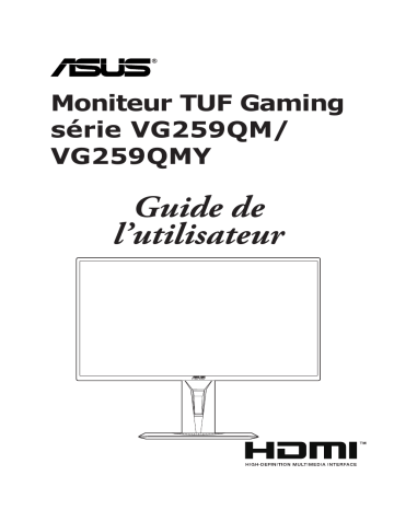 Asus TUF Gaming VG259QMY Monitor Mode d'emploi | Fixfr