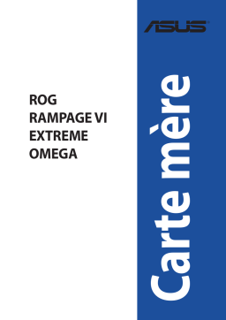 Asus ROG RAMPAGE VI EXTREME OMEGA Aura Sync accessory Manuel utilisateur