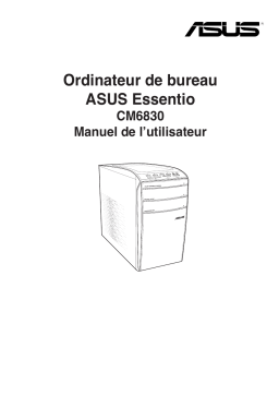 Asus Essentio CM6830 Tower PC Manuel utilisateur