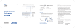 Asus ZenBook UX305LA Laptop Manuel utilisateur