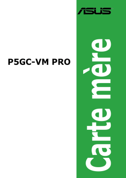 Asus P5GC-VM PRO Motherboard Manuel utilisateur