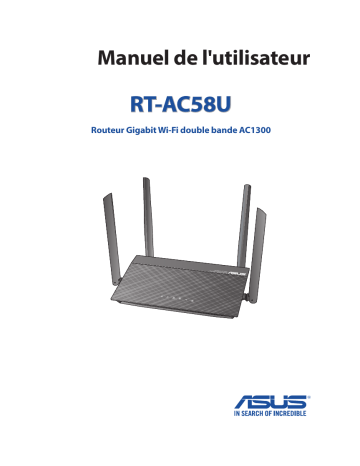 Asus RT-AC58U 4G LTE / 3G Router Manuel utilisateur | Fixfr