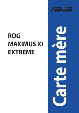 Asus ROG MAXIMUS XI EXTREME Motherboard Manuel utilisateur