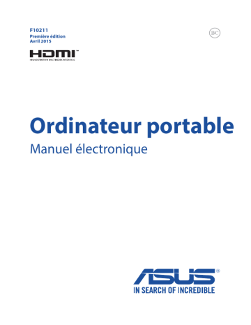 Asus VivoBook E403SA Laptop Manuel utilisateur | Fixfr