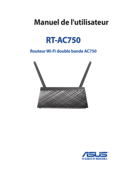 Asus RT-AC750 4G LTE / 3G Router Manuel utilisateur