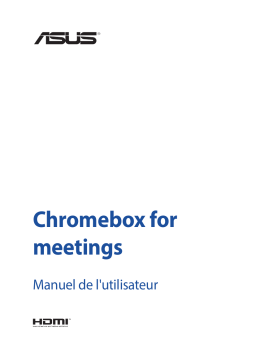 Asus Chromebox for meetings CN62 Desktop Manuel utilisateur